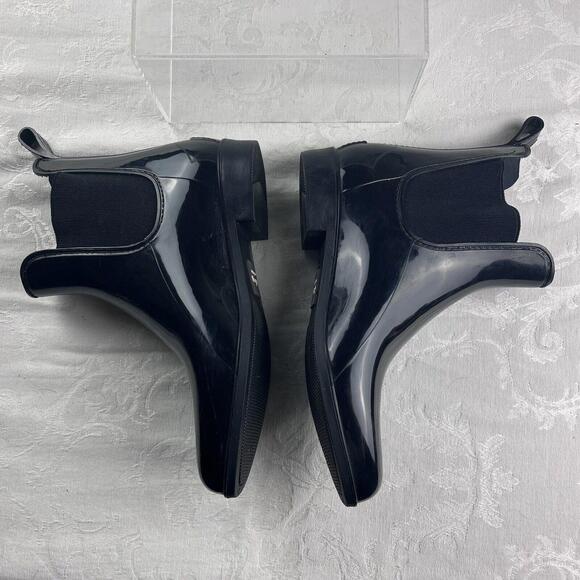 Storm By Cougar Rain Boots Womens Size 7 Chelseas Waterproof Rubber Ankle Boots - Picture 4 of 9